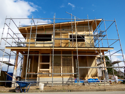 あま市美和町/土壁の家　おやこワークショップ