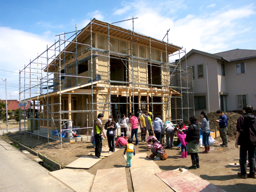 あま市美和町/土壁の家　おやこワークショップ