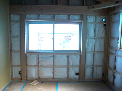 自然素材の二世帯住宅　工事状況｜愛知県名古屋市北区