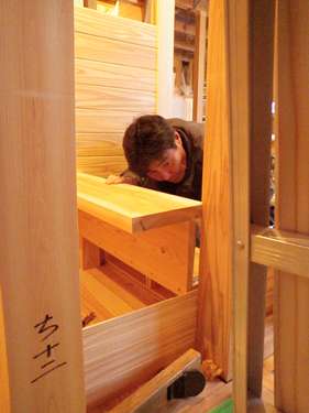 自然素材の二世帯住宅　工事状況｜愛知県名古屋市北区