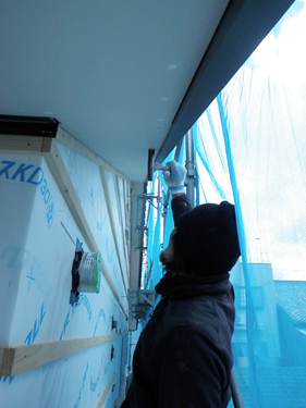 自然素材の二世帯住宅　工事状況｜愛知県名古屋市北区