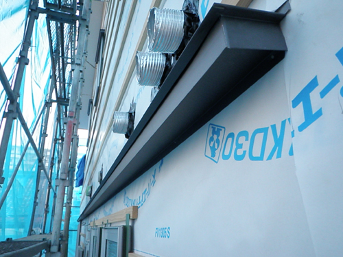 自然素材の二世帯住宅　工事状況｜愛知県名古屋市北区