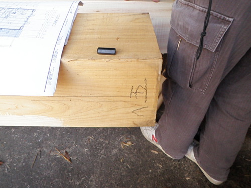 あま市美和町/土壁の家　番付け