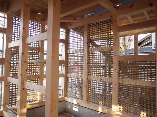 あま市美和町/土壁の家　竹小舞