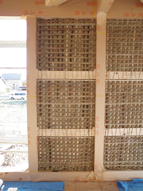 あま市美和町/土壁の家　荒壁開始