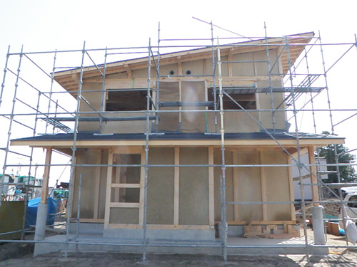 あま市美和町/土壁の家　中間検査