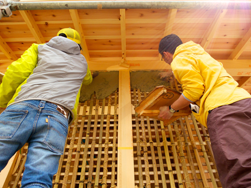 あま市美和町/土壁の家　おやこ向けワークショップ