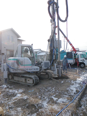 あま市美和町/土壁の家　柱状改良