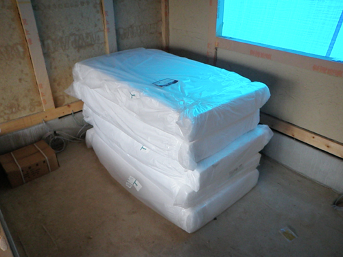 あま市美和町/土壁の家　木摺り開始