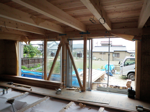 あま市美和町/土壁の家　内部造作