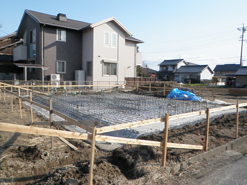 あま市美和町/土壁の家　配筋検査